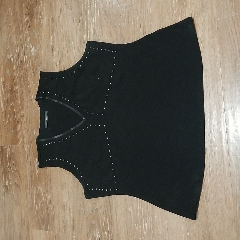 (XL) SUZY SHIER Embellished Top Flattering Gothic Goth Rock Y2K Retro